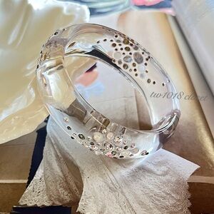 Alexis Bittar Crystal Lucite Bangle& Cuff